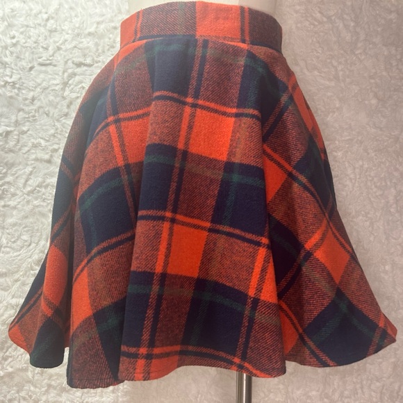 Tanming plaid skirt. Size XS. 30% lamb wool 70% polyester. - Picture 1 of 6